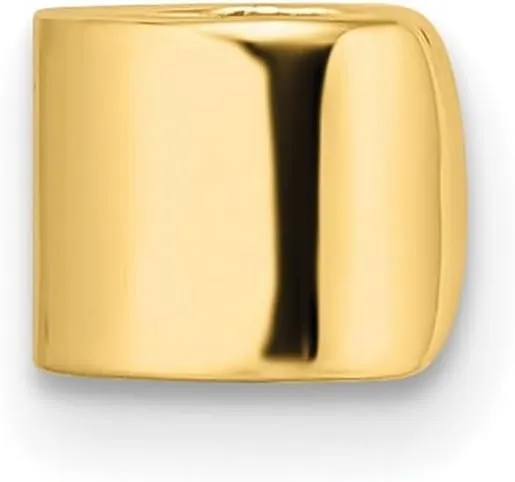 10k Solid Yellow Gold Polished Single Ear Cuff 7.8x5.75mm Wide-Ear-Cuff for Women