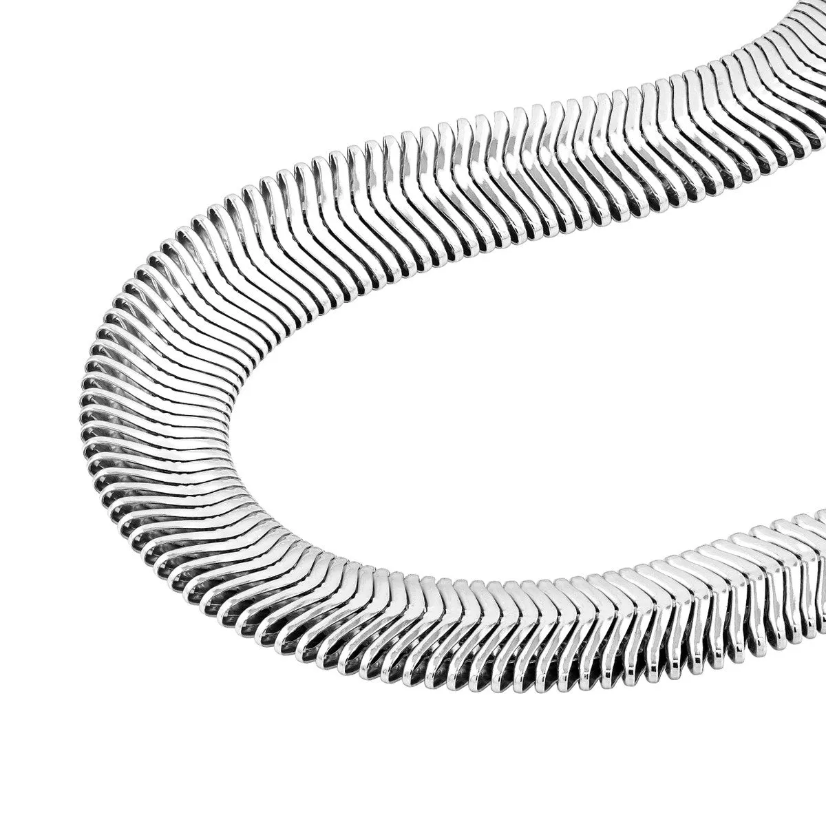 10mm Flat Oval Snake Chain