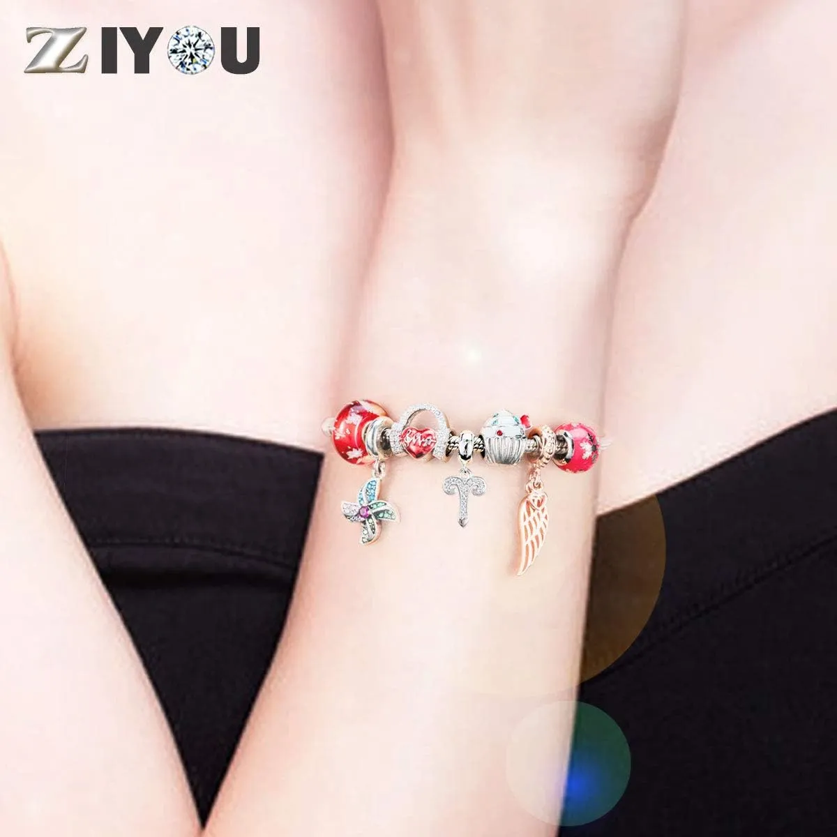 12 Zodiac Sign Charms for Charm Bracelets - 925 Sterling Silver Constellation/Horoscope Pendants