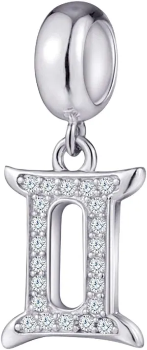12 Zodiac Sign Charms for Charm Bracelets - 925 Sterling Silver Constellation/Horoscope Pendants