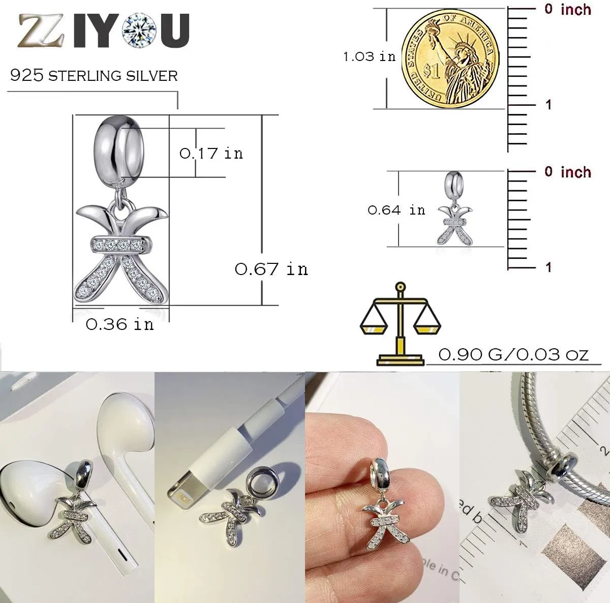 12 Zodiac Sign Charms for Charm Bracelets - 925 Sterling Silver Constellation/Horoscope Pendants