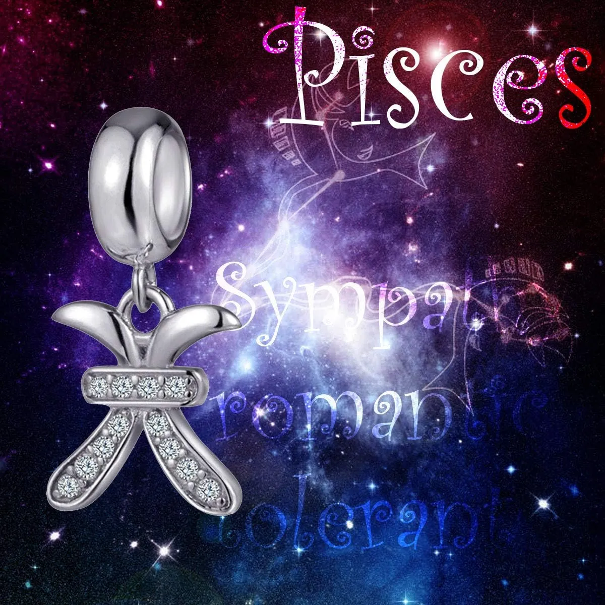 12 Zodiac Sign Charms for Charm Bracelets - 925 Sterling Silver Constellation/Horoscope Pendants
