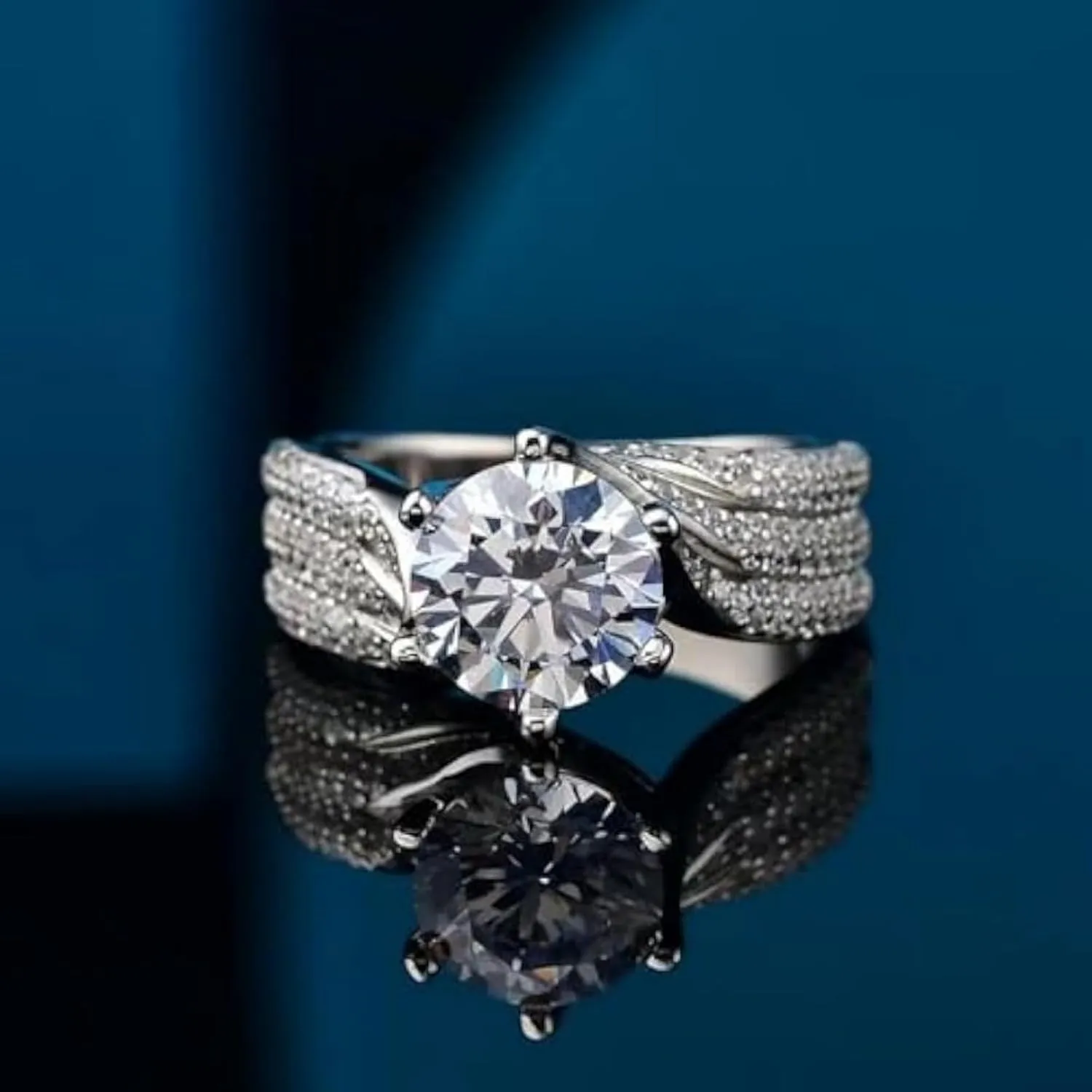 14K Gold 5 Carat Diamond Engagement Rings for Women | Excellent Cut | D-color,VVS1 Clarity | Engagement or Proposal Jewelry