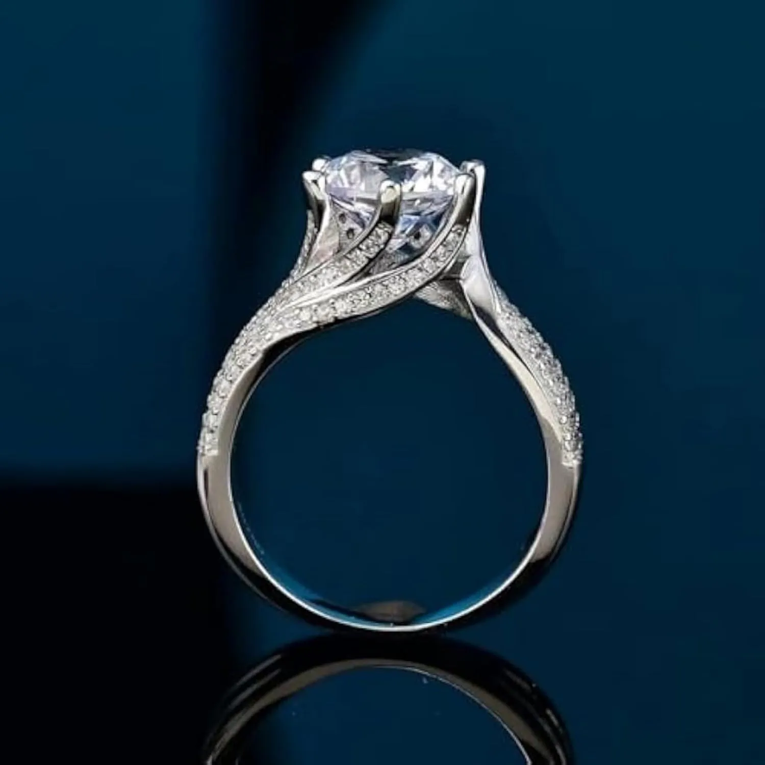 14K Gold 5 Carat Diamond Engagement Rings for Women | Excellent Cut | D-color,VVS1 Clarity | Engagement or Proposal Jewelry