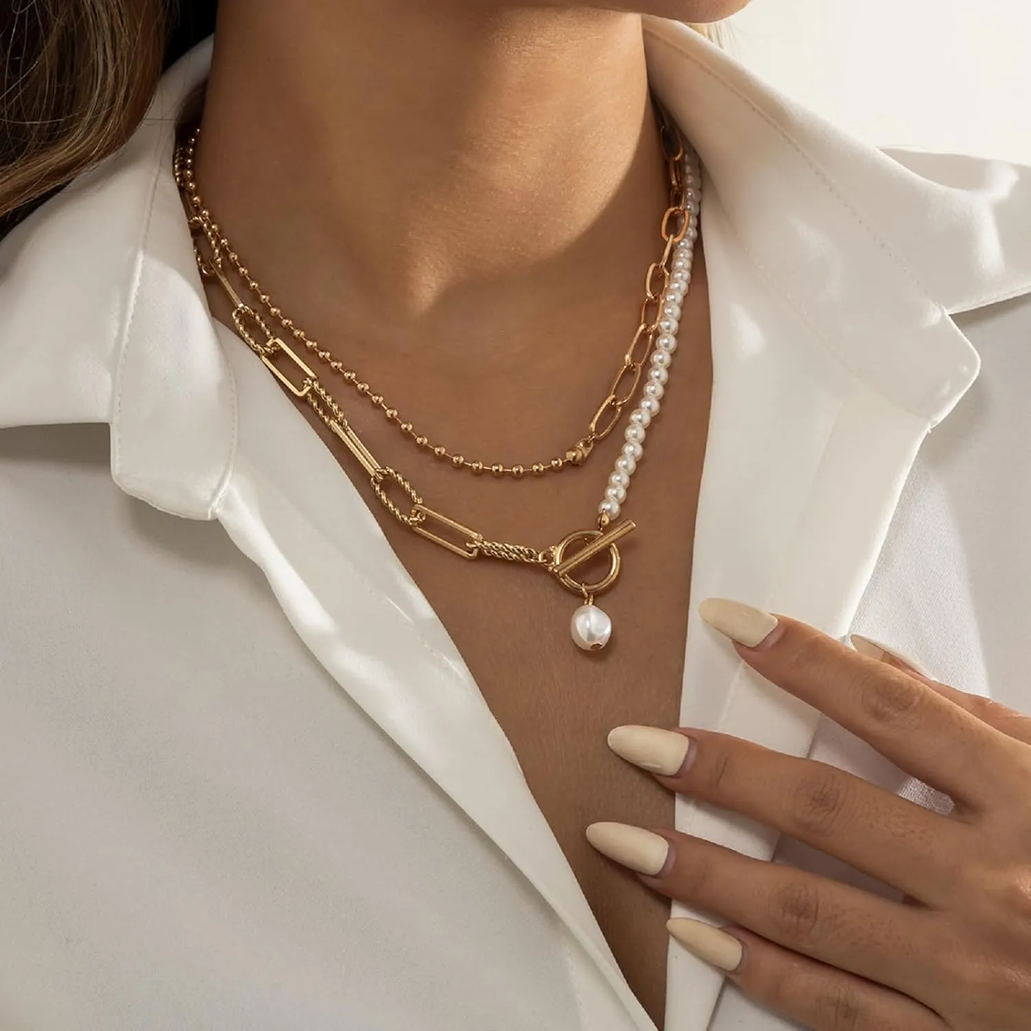 14K Real Gold Plated Dainty Cross Pendant Choker Necklace for Women  Simple & Trendy Faith Jewelry, Minimalist Religious Gift