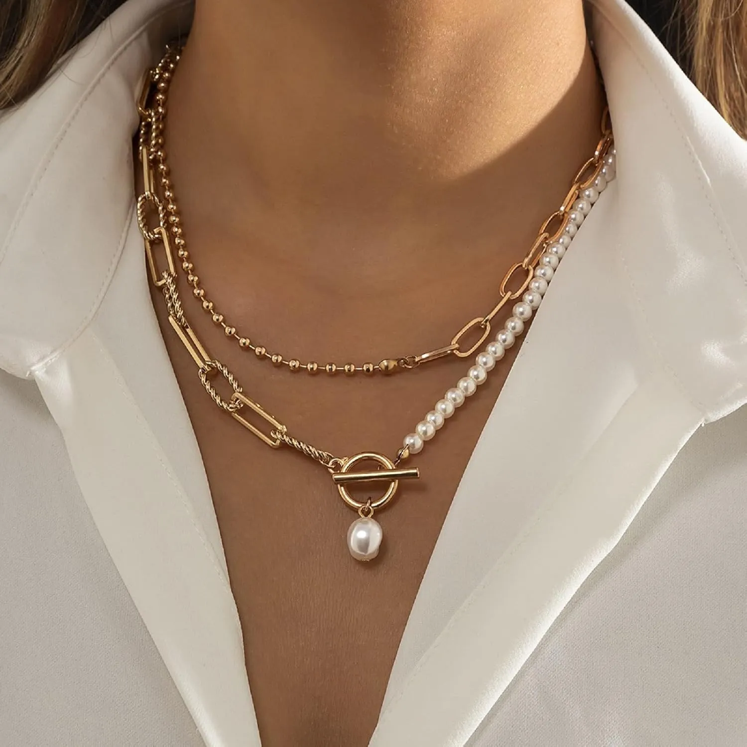 14K Real Gold Plated Dainty Cross Pendant Choker Necklace for Women  Simple & Trendy Faith Jewelry, Minimalist Religious Gift