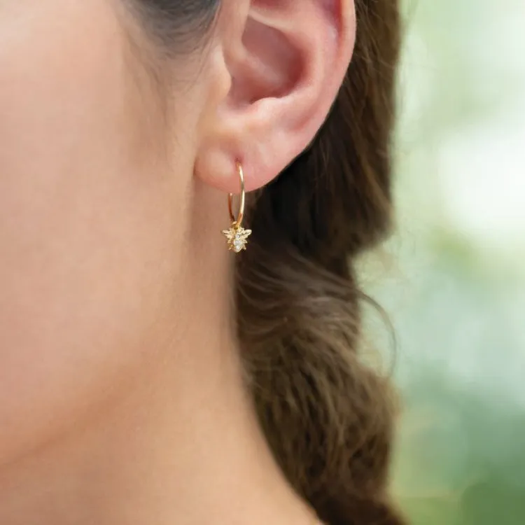 14K Rose 15 mm Endless Huggies