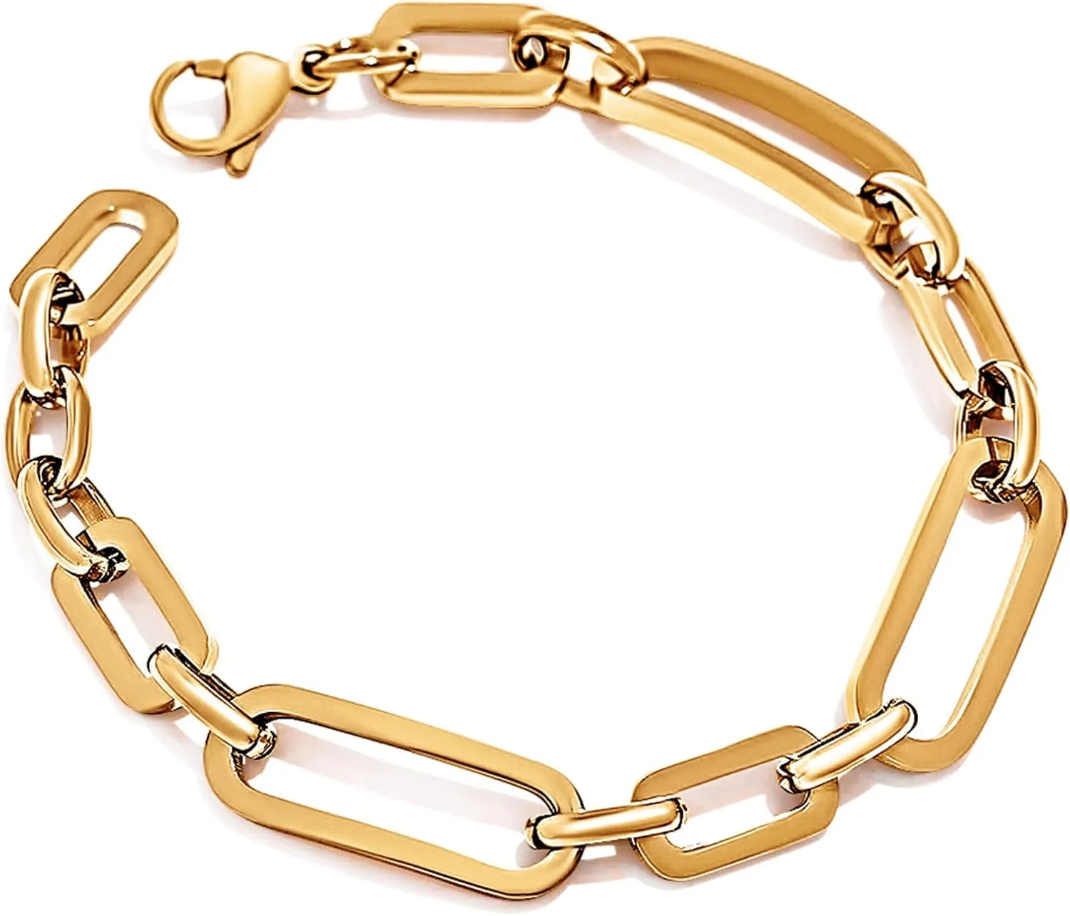 18K Gold Plated Bracelet Chain for Women  Stylish Valentines Day Bracelet | Elegant Friendship Bracelets | Durable and Hypoallergenic Jewelry Gifts for Women