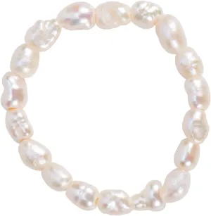 18K Gold Plated Freshwater Cultured Pearl Ring Gold Knuckle Rings Two Pearls Open Midi Ring Open Cuff Wrap Band