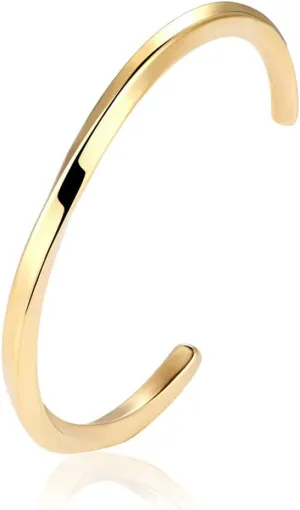 18K Gold Plated Stainless Steel Bracelets for Men - Roman Numeral Bracelet Luxury Crown King Twisted Cuff Cable Bangle Bracelets Set