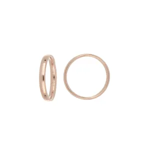 18K Rose Gold Band Ring 3Mm Thick