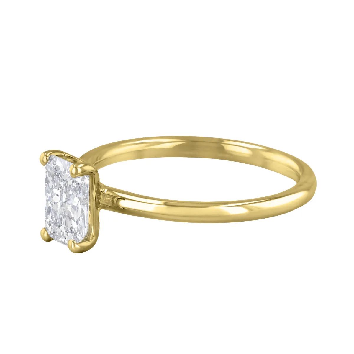 2-00ct Sofia Radiant Cut Diamond Solitaire Engagement Ring | 18ct Yellow Gold