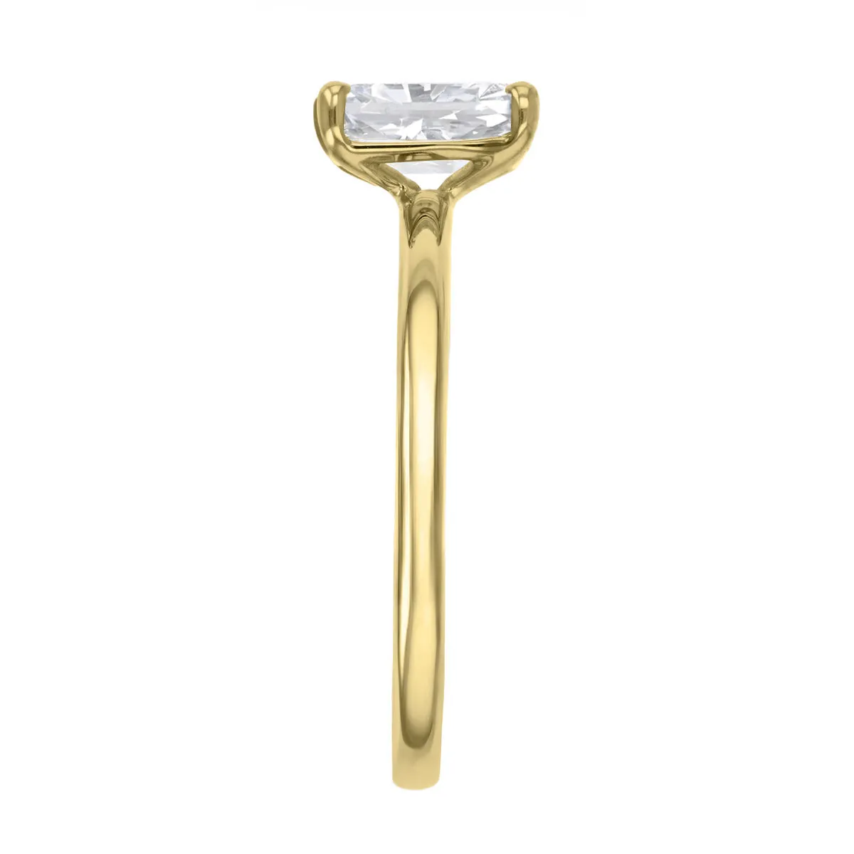 2-00ct Sofia Radiant Cut Diamond Solitaire Engagement Ring | 18ct Yellow Gold