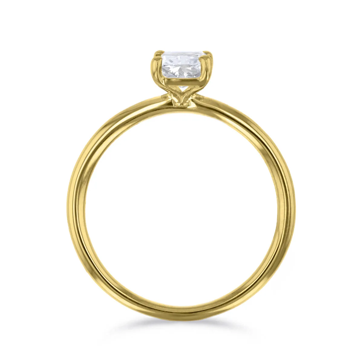 2-00ct Sofia Radiant Cut Diamond Solitaire Engagement Ring | 18ct Yellow Gold