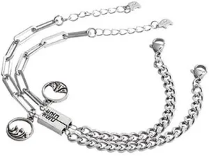 2 Pcs Couples Bracelets Matching BraceletsPrince Rupert's Drop Connecting Bracelets SetInspirational Adjustable Bracelet Graduation Gift for Her,S925 Silver Friendship Beads Bracelet