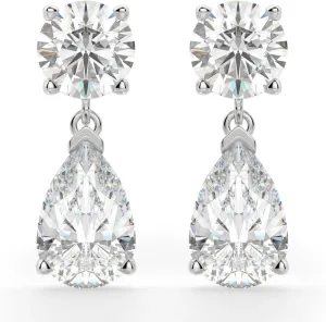 2Ct Pear Cut Diamond Drop Earrings 14K Gold Plated