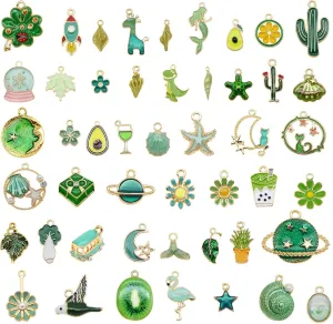 30pcs Mixed Enamel Charms Pendants for Jewelry Making Bulk lot Necklace Earrings Bracelet Craft Findings