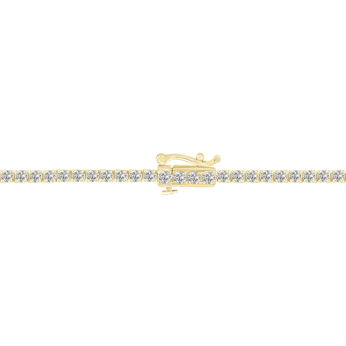 3ct tw LAB GROWN Diamond Bracelet in 14kt Yellow gold
