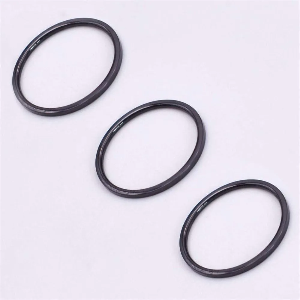 3pcs 1mm Stainless Steel Plain Band Knuckle Stacking Midi Rings for Women Comfort Fit