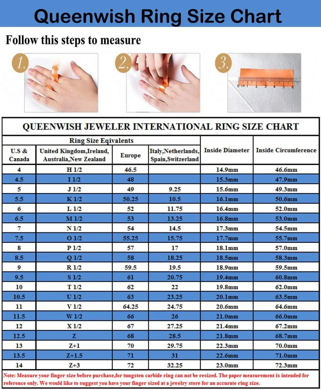 8mm Matching His & Her Tungsten Carbide Rings - Anniversary/Engagement Gift with Free Luxury Jewelry Box