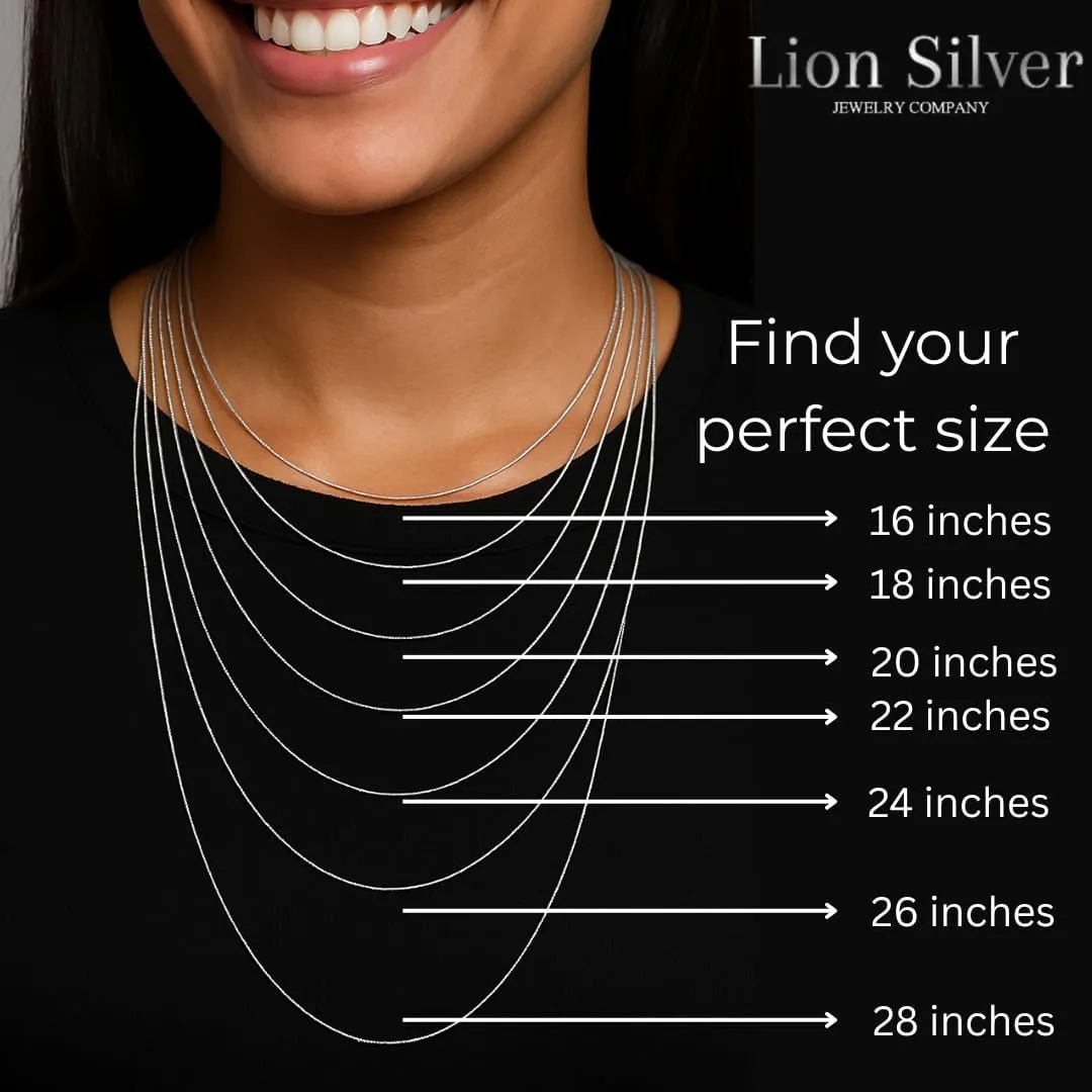 925 Sterling Silver & Gold over Sterling silver 0.6mm Italian Box Chain Strong Necklace for Women Available in 7 Lenghts
