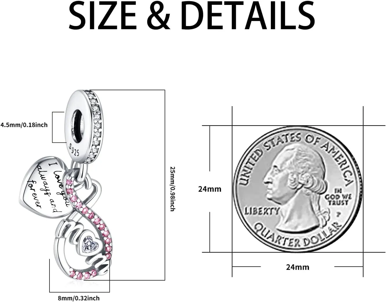 925 Sterling Silver Charms for Bracelets and Necklaces Women Girls Dangle Pendants Beads Charms Jewelry