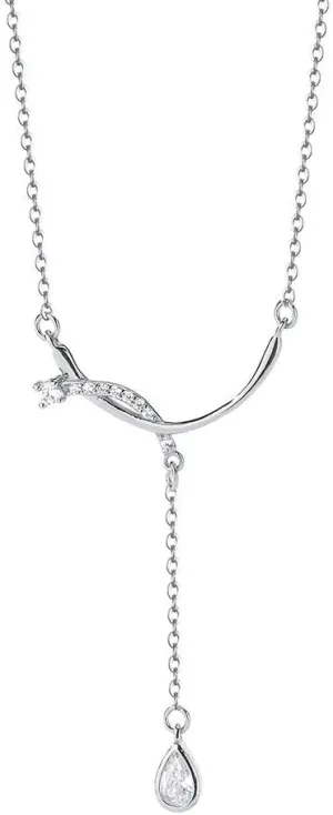 925 Sterling Silver Necklace for Women Cubic Zirconia/Pearl/Smile/Star and Moon Necklaces Trendy Boho Fashion Necklace