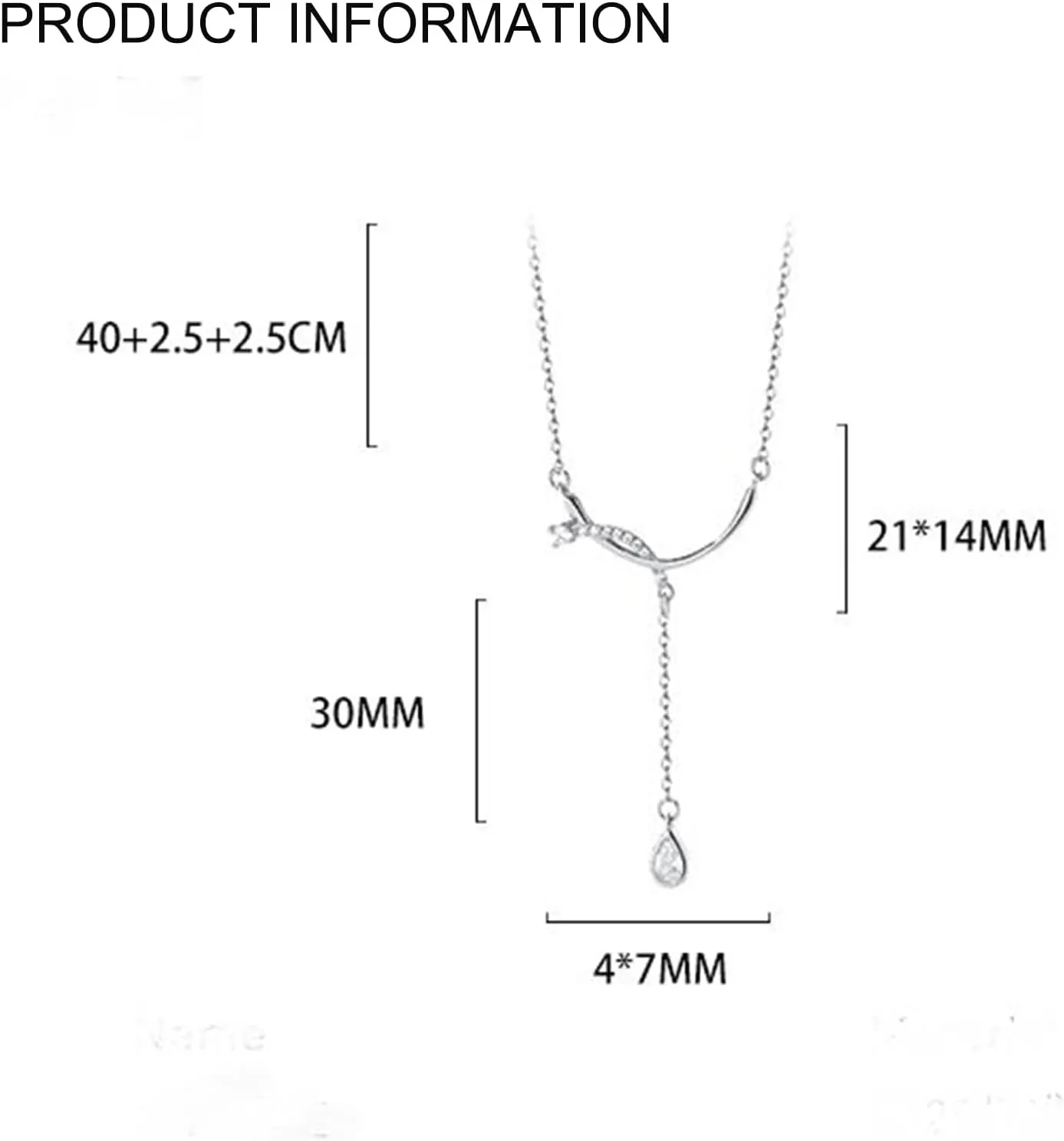 925 Sterling Silver Necklace for Women Cubic Zirconia/Pearl/Smile/Star and Moon Necklaces Trendy Boho Fashion Necklace