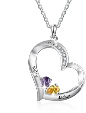 ALBERTBAND Mothers Day Gifts Personalized Mom Necklace for Women Mother Necklace with Birthstone Custom Name Necklaces for Mom Gifts for Mothers from Daughters