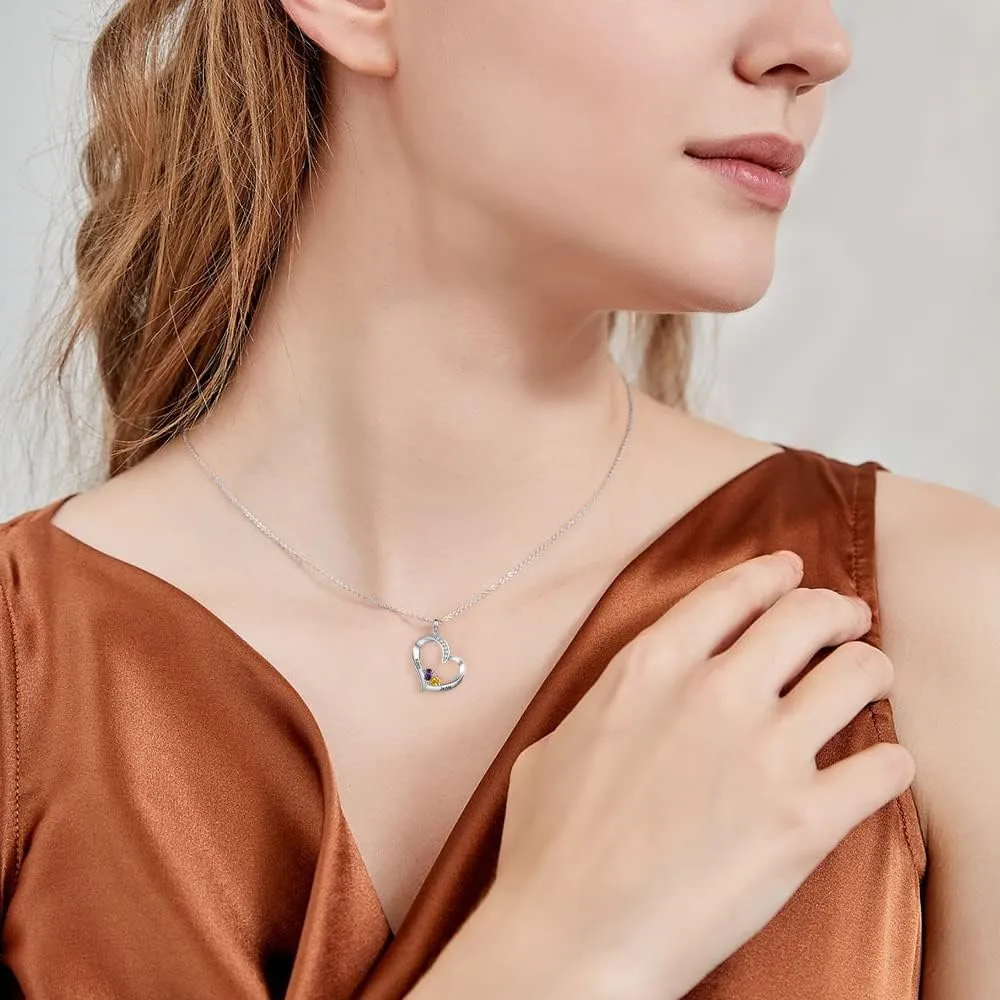 ALBERTBAND Mothers Day Gifts Personalized Mom Necklace for Women Mother Necklace with Birthstone Custom Name Necklaces for Mom Gifts for Mothers from Daughters