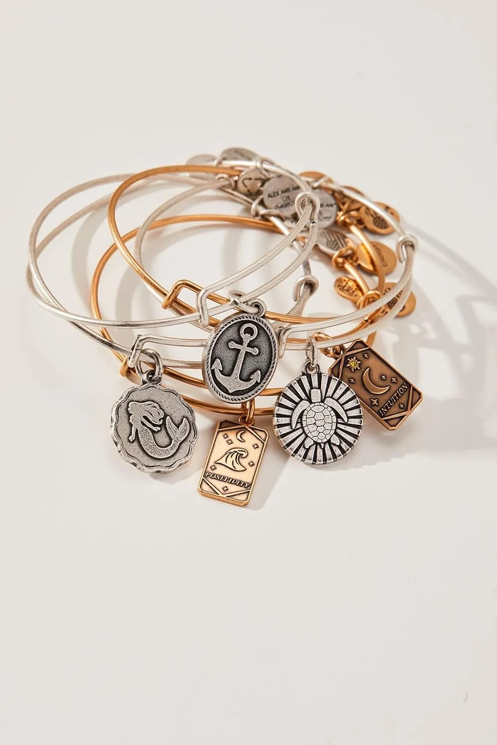 Alex and Ani Shell Charm Bracelets