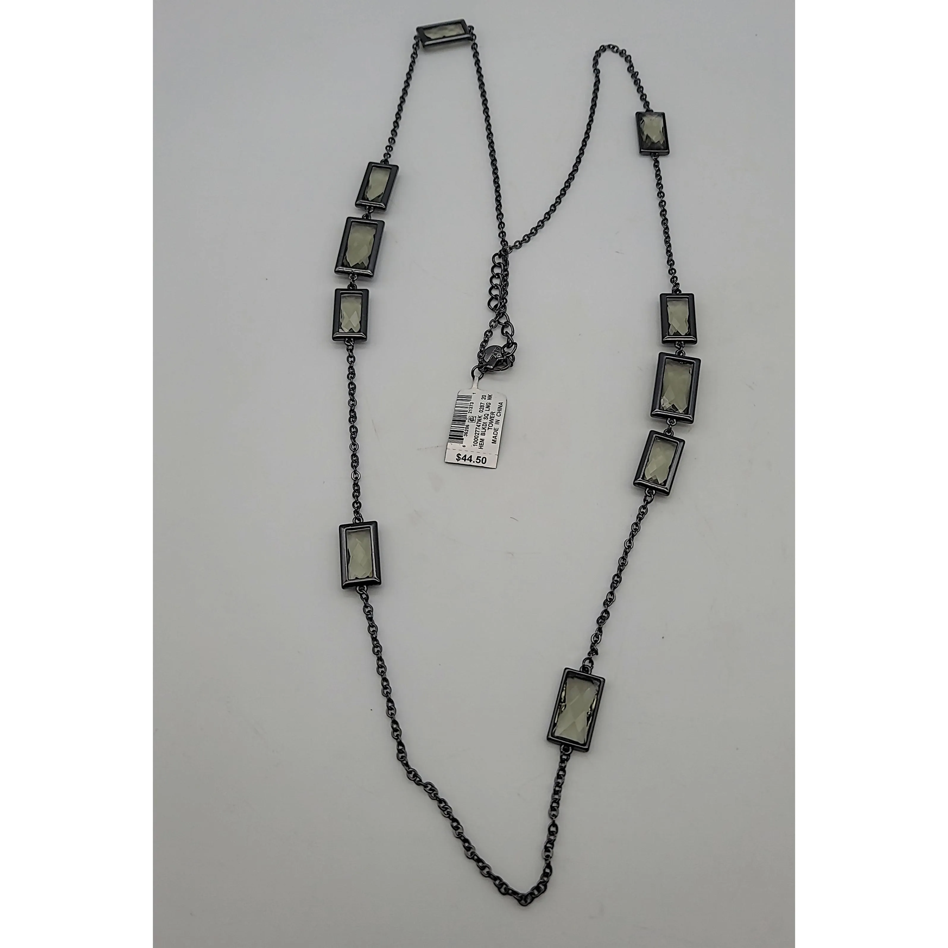 Alfani Crystal Station Necklace, 42   2 Extender