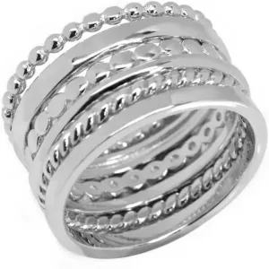 ALLYANNA 925 Sterling Silver Stackable Rings Set for Women, 6 Dainty Non Tarnish Stacking Rings, Bands For Women, Plain Bands Set, Jewelry Gifts For Her