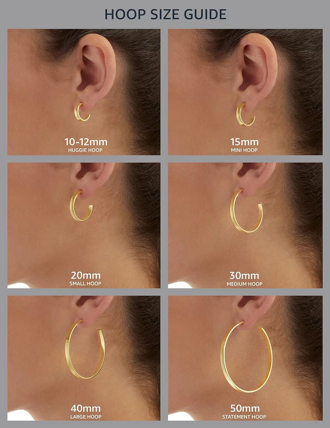 Amazon Essentials 14K Gold or Sterling Silver Plated Polished Dome Hoop