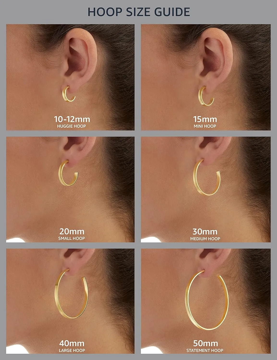 Amazon Essentials 14K Gold or Sterling Silver Plated Polished Dome Hoop