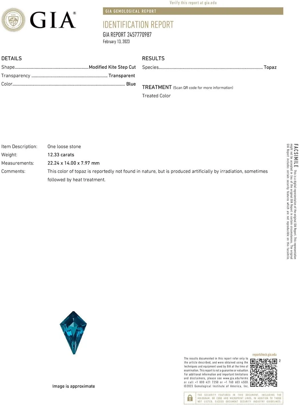 Angara Natural GIA Certified Kite-Shaped Step-Cut 12.33 ct London Blue Topaz Halo Split Shank Ring in 14K Solid Gold/Platinum for Women | November Birthstone Jewelry for Women
