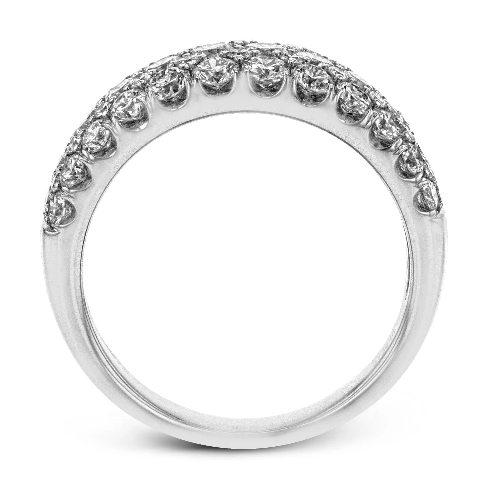 Anniversary Ring In 18k Gold With Diamonds