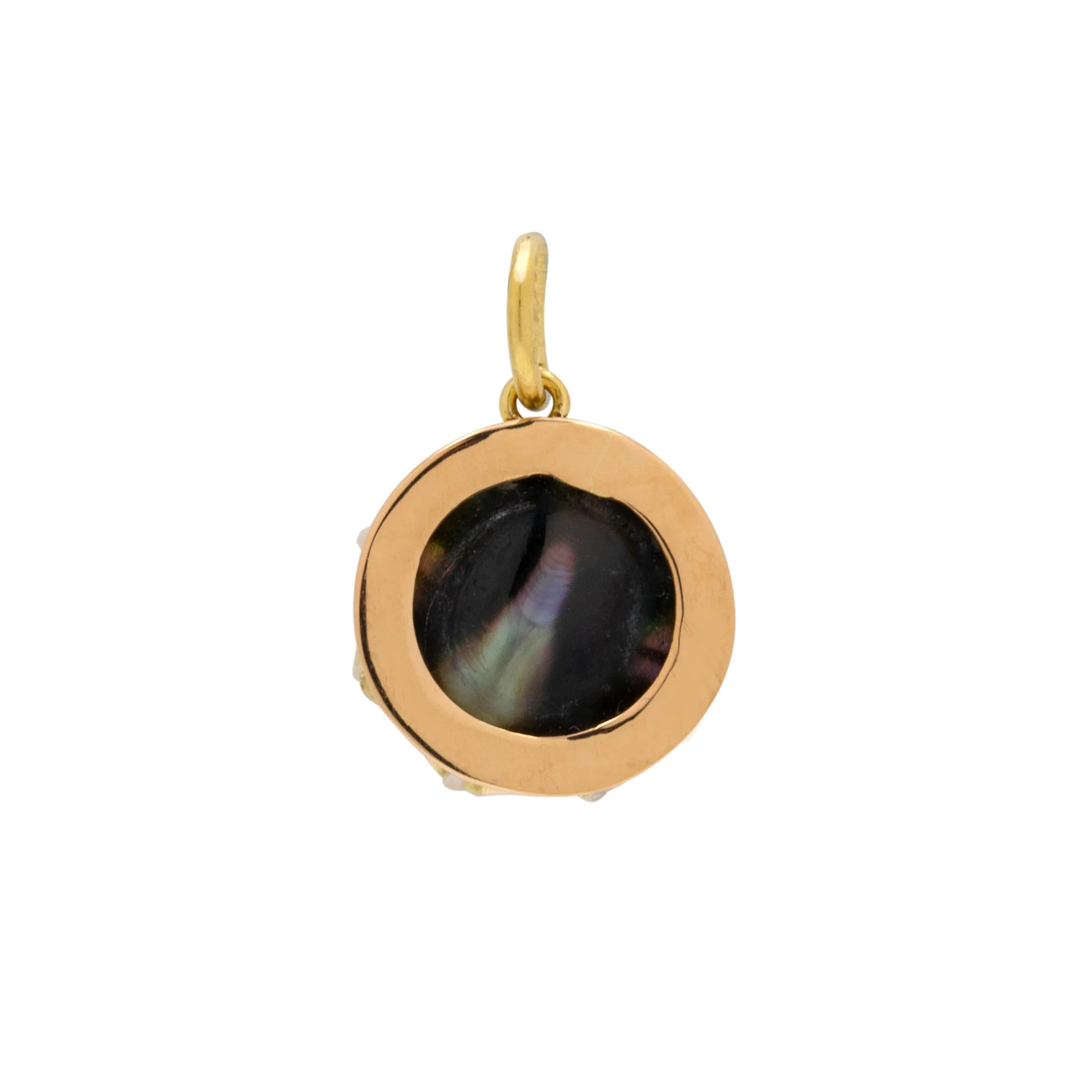 Antique 15ct Gold Mother of Pearl Charm