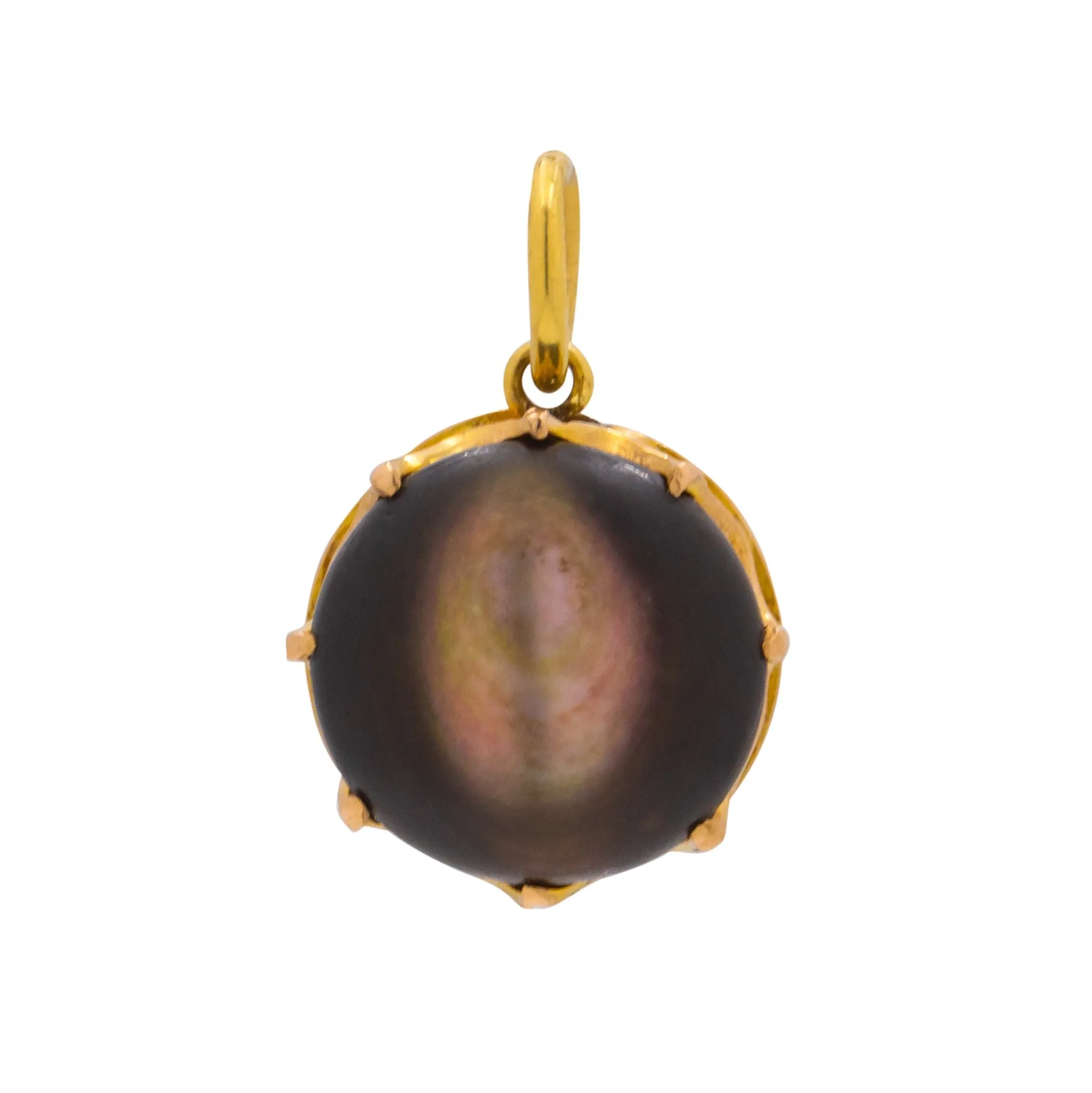 Antique 15ct Gold Mother of Pearl Charm