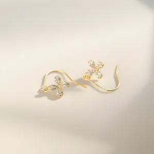 Archfourteen Glistening Blossom Earrings 925 Sterling Silver