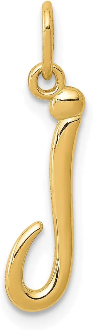 Avariah Solid 14k Yellow Gold Letter A Initial Charm A-Z 0" 14.05" 14.32" 17.75" 19.56" 22.61"