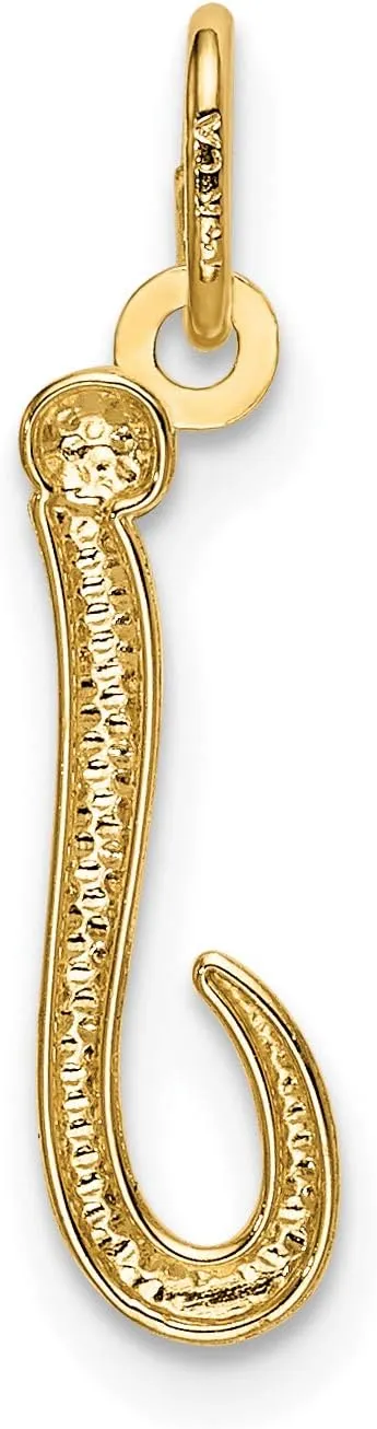 Avariah Solid 14k Yellow Gold Letter A Initial Charm A-Z 0" 14.05" 14.32" 17.75" 19.56" 22.61"