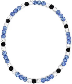 Baseball Bead Necklace for Men, 16/18/20" Ice Necklace Cool Gifts, Rhinestone Bling Inspired Sports Jewelry Gift