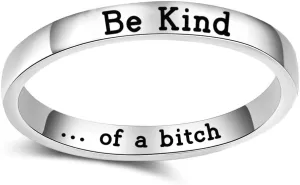 Be Kind...of A Bitch Ring Jewelry Rings for Women Be Kind Gift