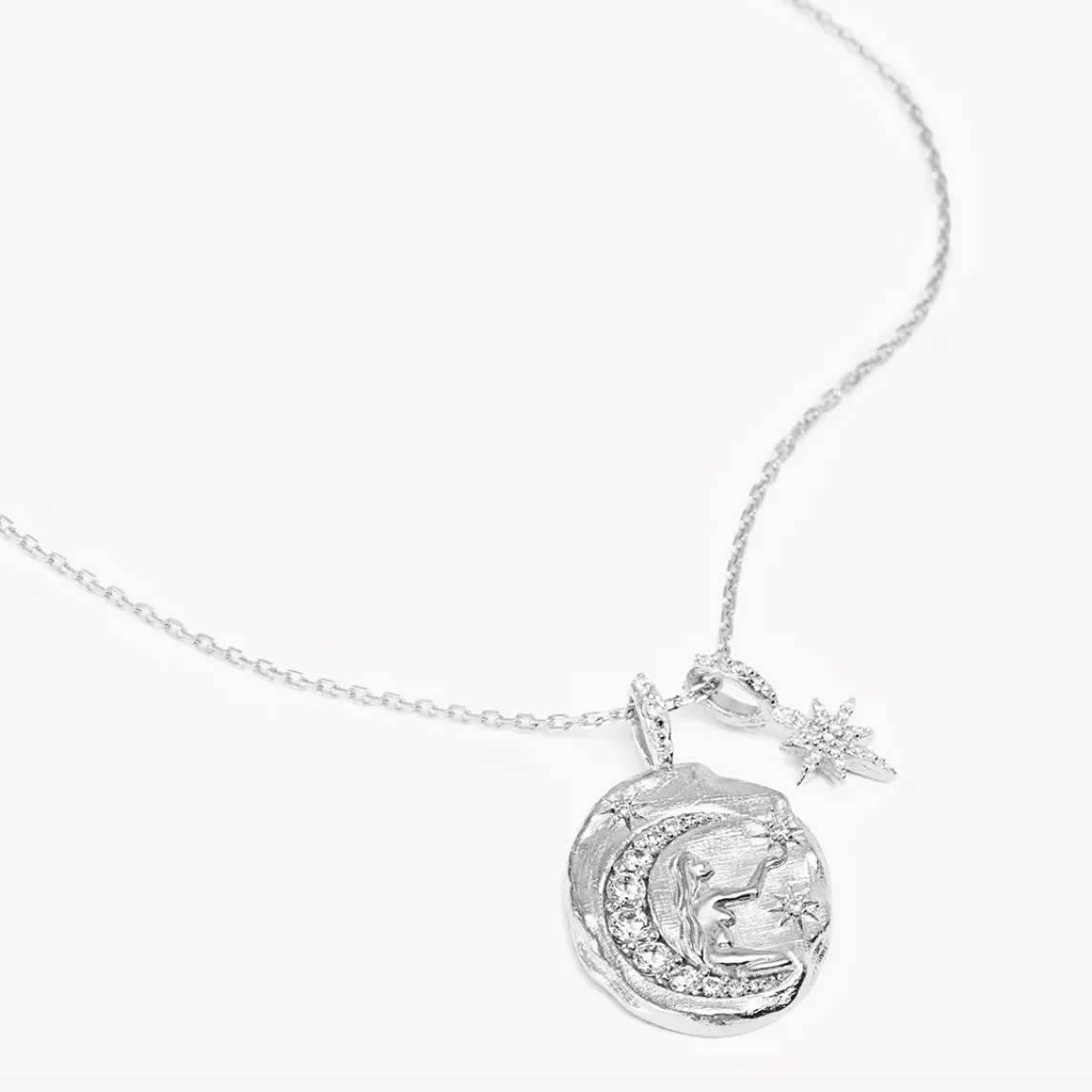Believe Large Necklace | Silver