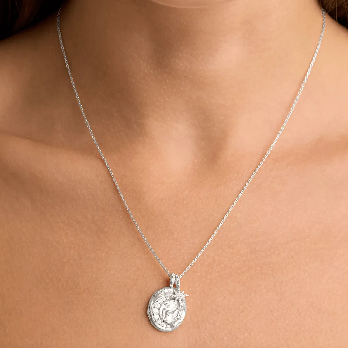 Believe Large Necklace | Silver