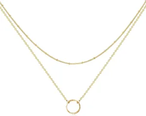 Bemoly Gold Necklace for Women 14K Gold Plated Toggle Chain Necklace Trendy Diamond-Cut Cuban Link Curb Chain Choker Necklaces Red Cubic Zirconia Necklace Jewelry for Women