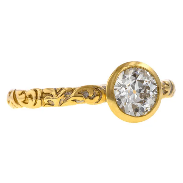 Bezel Engagement Ring, Circular Brilliant 0.74ct - Heirloom by Doyle & Doyle