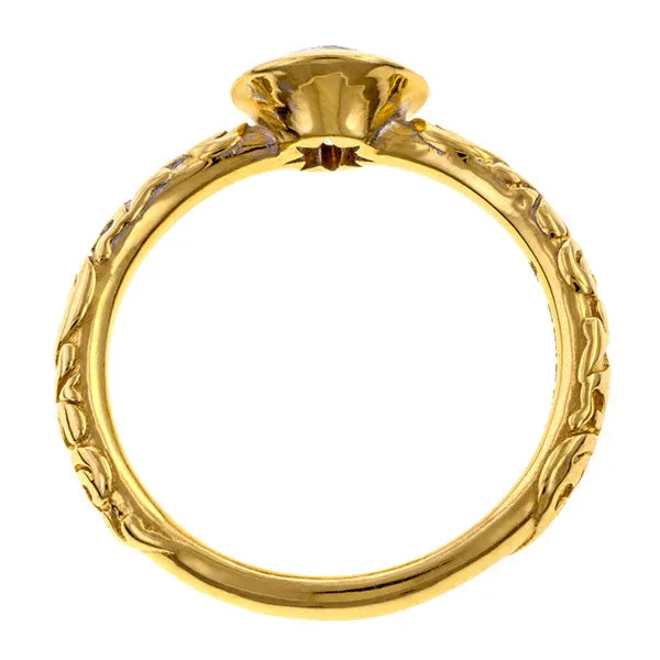 Bezel Engagement Ring, Circular Brilliant 0.74ct - Heirloom by Doyle & Doyle