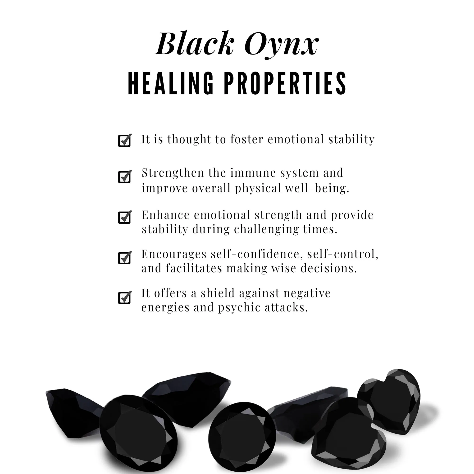 Black Onyx Half Eternity Ring with Diamond